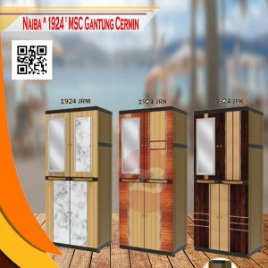 NAIBA ^ 1924 ' LEMARI PLASTIK JUMBO MSC GANTUNG CERMIN